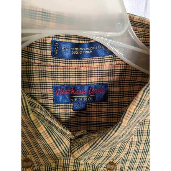Men's Enro Chatham Cloth Button Down Shirt Size L - Picture 4 of 5